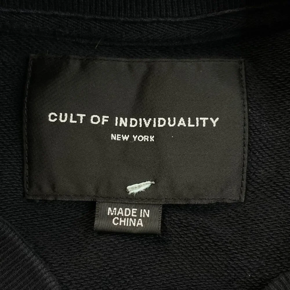 Cult Of Individuality Jacket Black Full Zip Bunnies World Domination Mens Medium